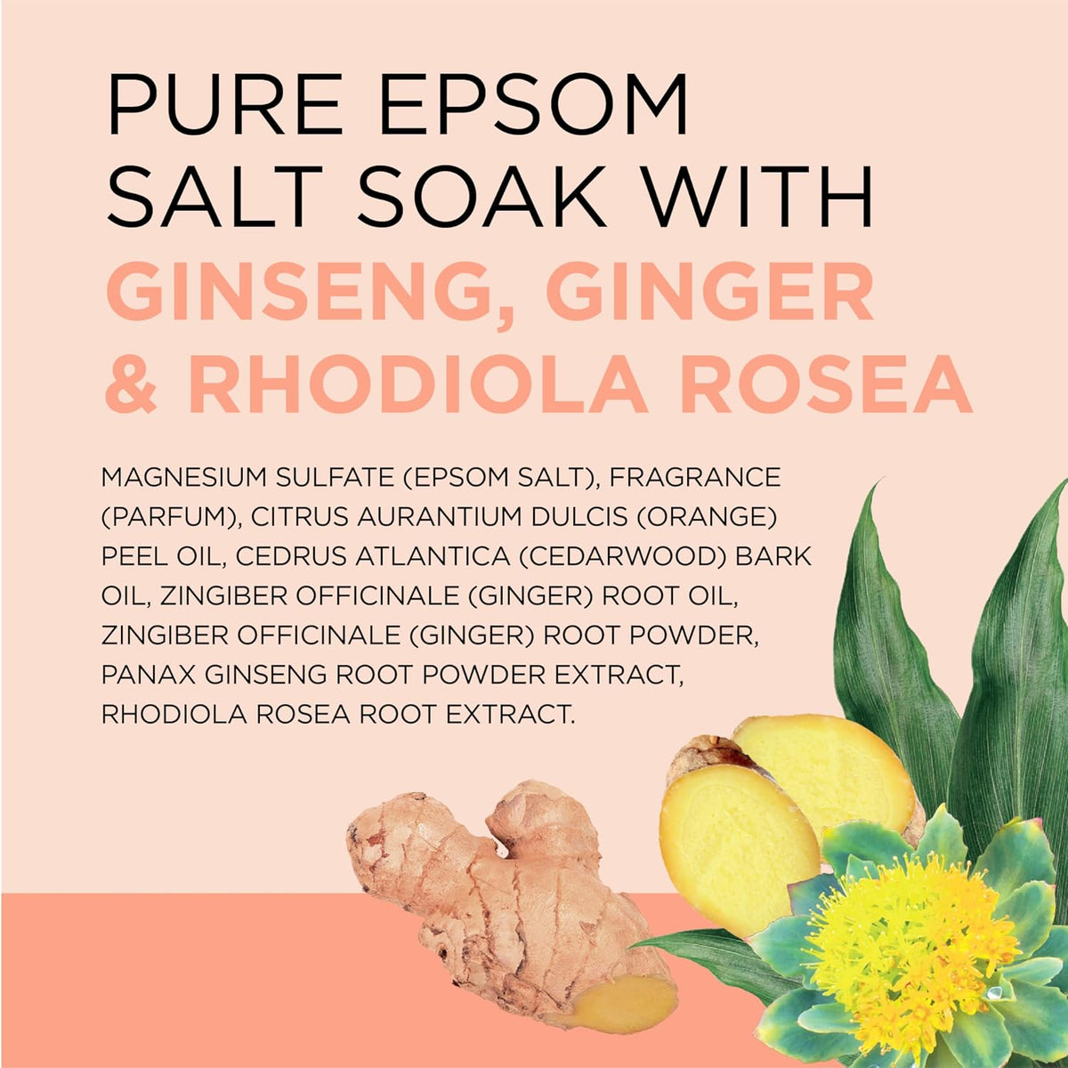 Epsom Salt Magnesium Soak, Stress Relief with Essential Oils, 3 Lbs