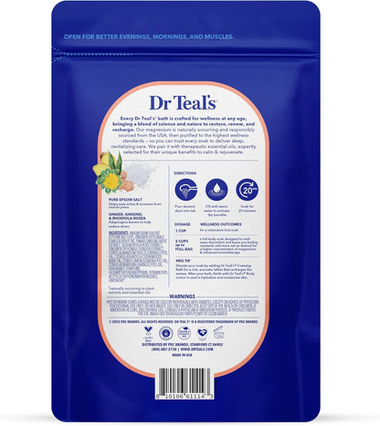 Epsom Salt Magnesium Soak, Stress Relief with Essential Oils, 3 Lbs