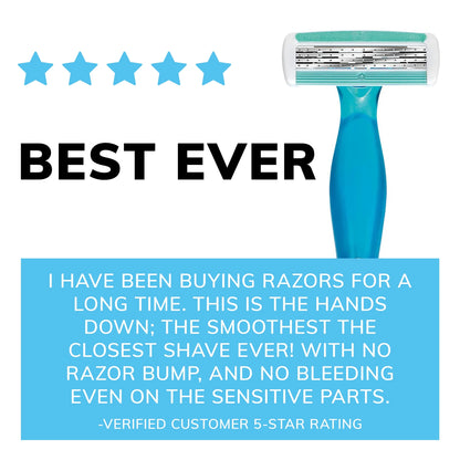Comfort Women'S Disposable Razors, 4-Blade, 10 Count