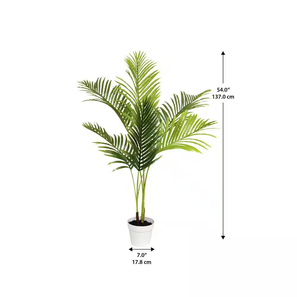54 In. Artificial Palm Tree (7 In. X 5.5 In. H Pot; 47 In. X 54 In. H)