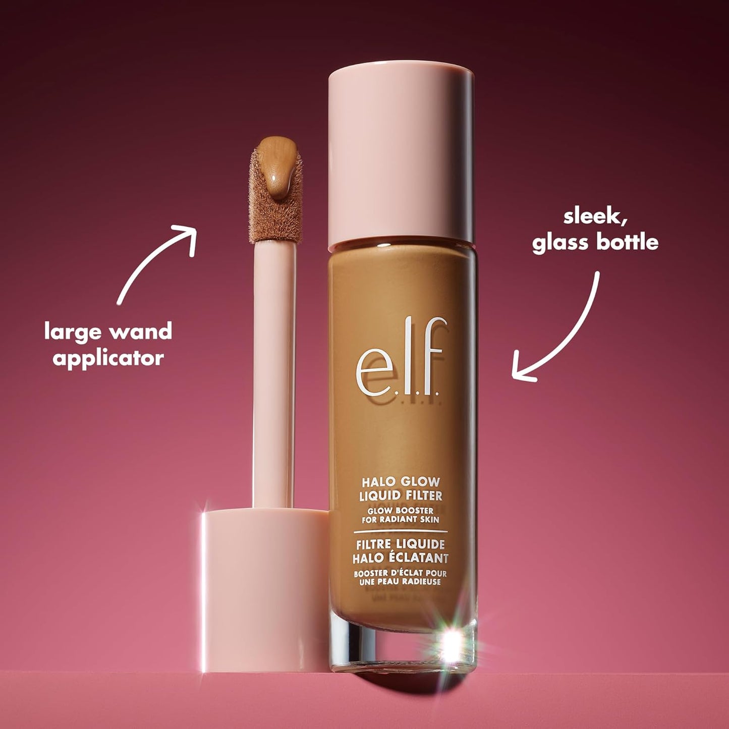 Halo Glow Liquid Filter, Hydrating Complexion Boost, 2 Fair/Light