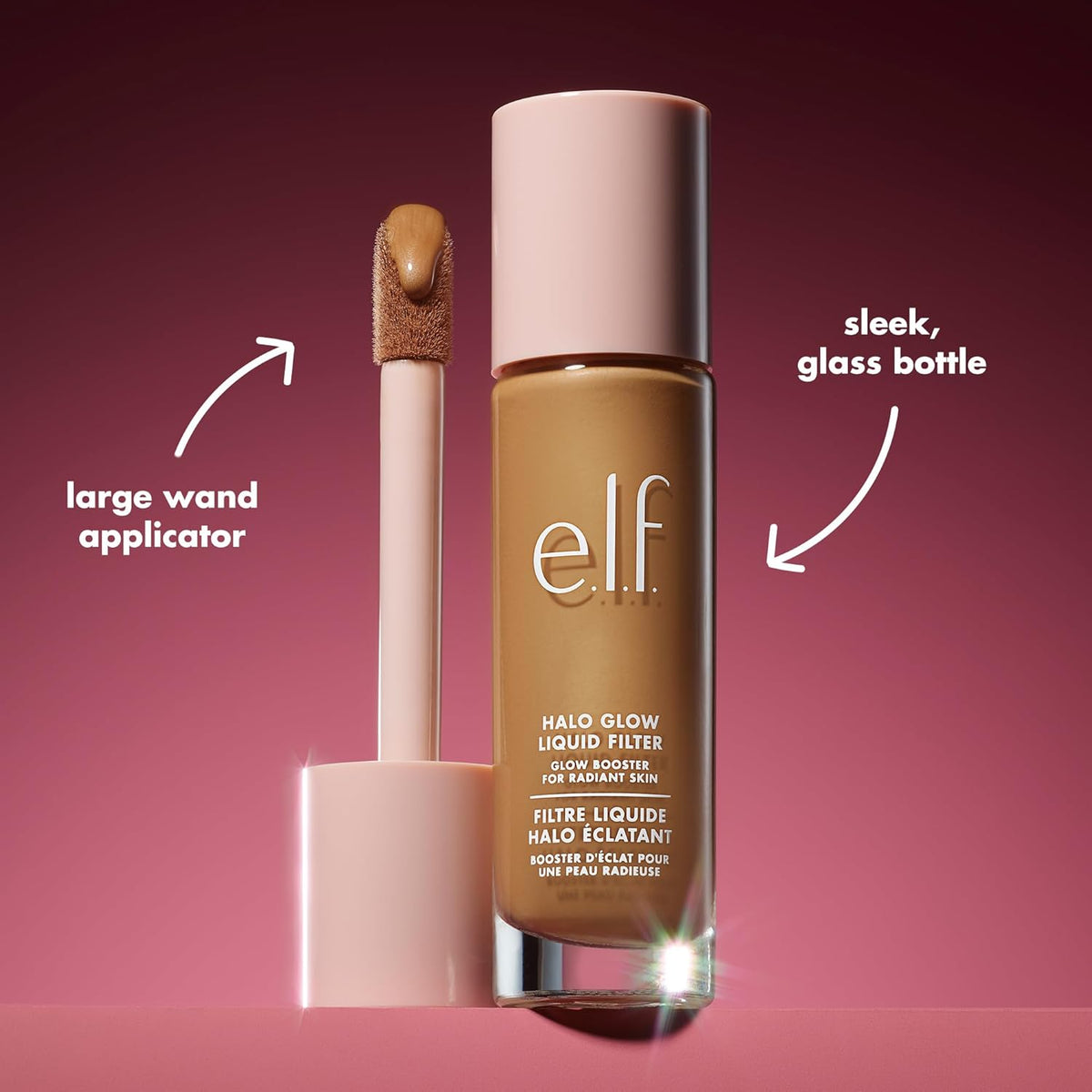 Halo Glow Liquid Filter, Hydrating Complexion Boost, 2 Fair/Light