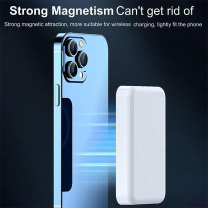【Iphone 12 and Later Models Only】5000Mah Magnetic Power Bank, Magsafe Wireless Portable Charger, Fast Charging Battery Pack for Iphone 12/13/14/15/16/17 Series, Plus/Pro/Pro Max
