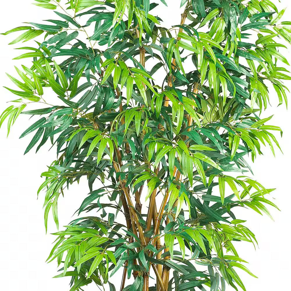6 Ft. Artificial Curved-Trunk Bamboo Silk Tree