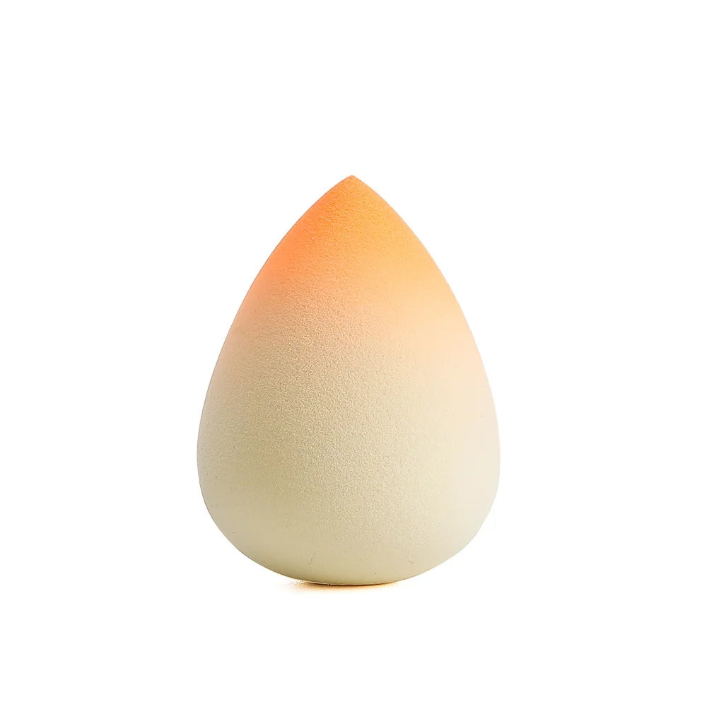 Makeup Sponge Gradient Color Egg Foundation Sponge Water Drop Shape Smooth Applying Cosmetic Peach Puff Powder Wet&Dry Dual Use