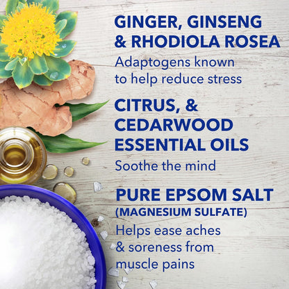 Epsom Salt Magnesium Soak, Stress Relief with Essential Oils, 3 Lbs