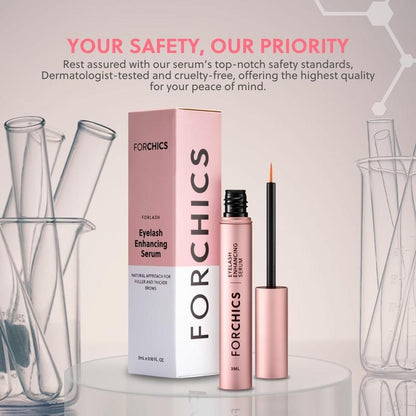 FORCHICS Eyelash Enhancing Serum with Powerful Peptides & Plant Botanicals for Thinning Lashes 3ML Makeup Cosmetic