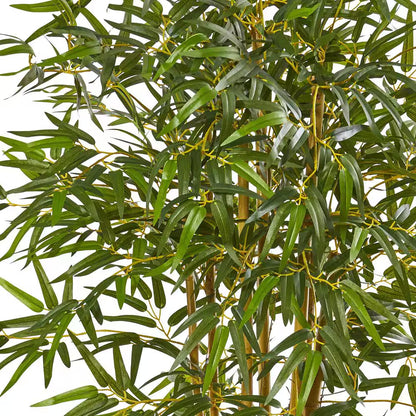 6 Ft. Artificial Curved-Trunk Bamboo Silk Tree