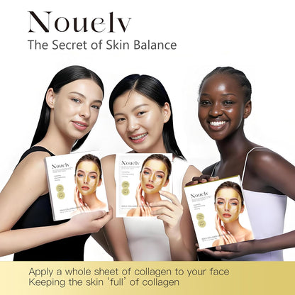 24K Gold Bio Collagen Face Mask, Hydrating Bio Collagen Mask Overnight Collagen Mask Hydrating Collagen Real Deep Mask Skin (34G X2Ea)