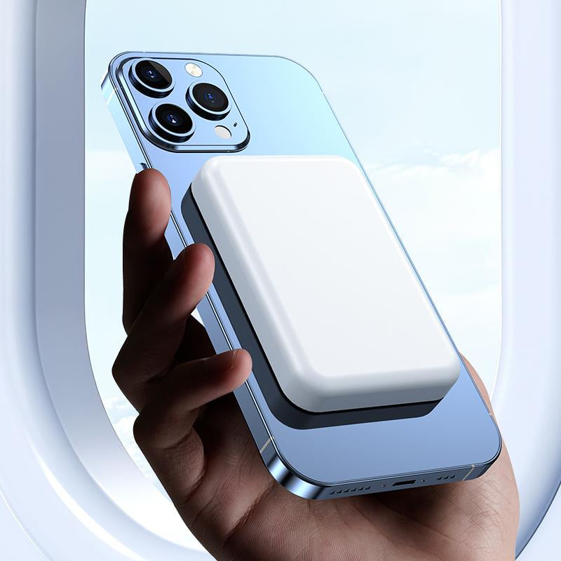 【Iphone 12 and Later Models Only】5000Mah Magnetic Power Bank, Magsafe Wireless Portable Charger, Fast Charging Battery Pack for Iphone 12/13/14/15/16/17 Series, Plus/Pro/Pro Max