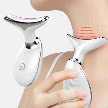 7 Colors Face Neck Massager Household Lifting and Firming Facial Electric Introduction Beauty Massage Face Care Tools 04