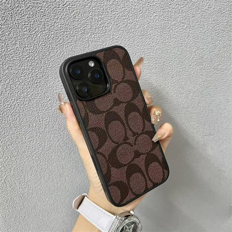 Suitable for Iphone 17，16, 15, 14, 13, 12, 11 Pro Max, High-End Leather Pattern Phone Case, Iphone 16 Plus, 15 plus Leather Phone Case for Both Boys and Girls, Shockproof Phone Case