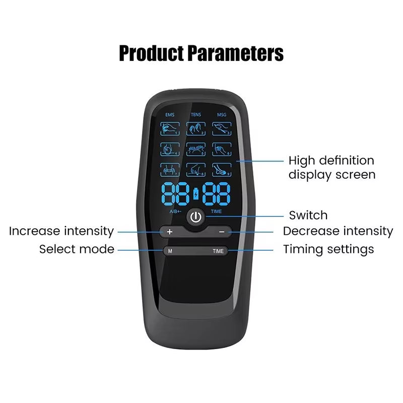 Electric Muscle Stimulator Tens Physiotherapy Acupuncture Body Massage Therapy Slimming Machine Relief Massager