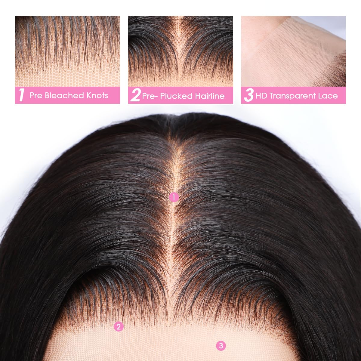 Luxurious 13X6 Body Wave Lace Front Wig - 100% Human Hair, Pre-Plucked with Bleached Knots for a Natural Look