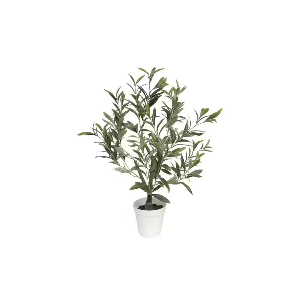 26 In. Artificial Table Top Olive Tree (5 In. X 4.2 In. H Pot; 26 In. X 26 In. H)
