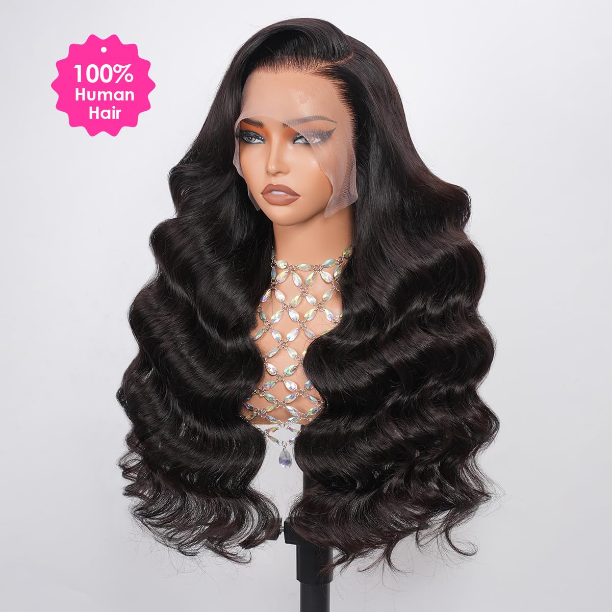 Luxurious 13X6 Body Wave Lace Front Wig - 100% Human Hair, Pre-Plucked with Bleached Knots for a Natural Look