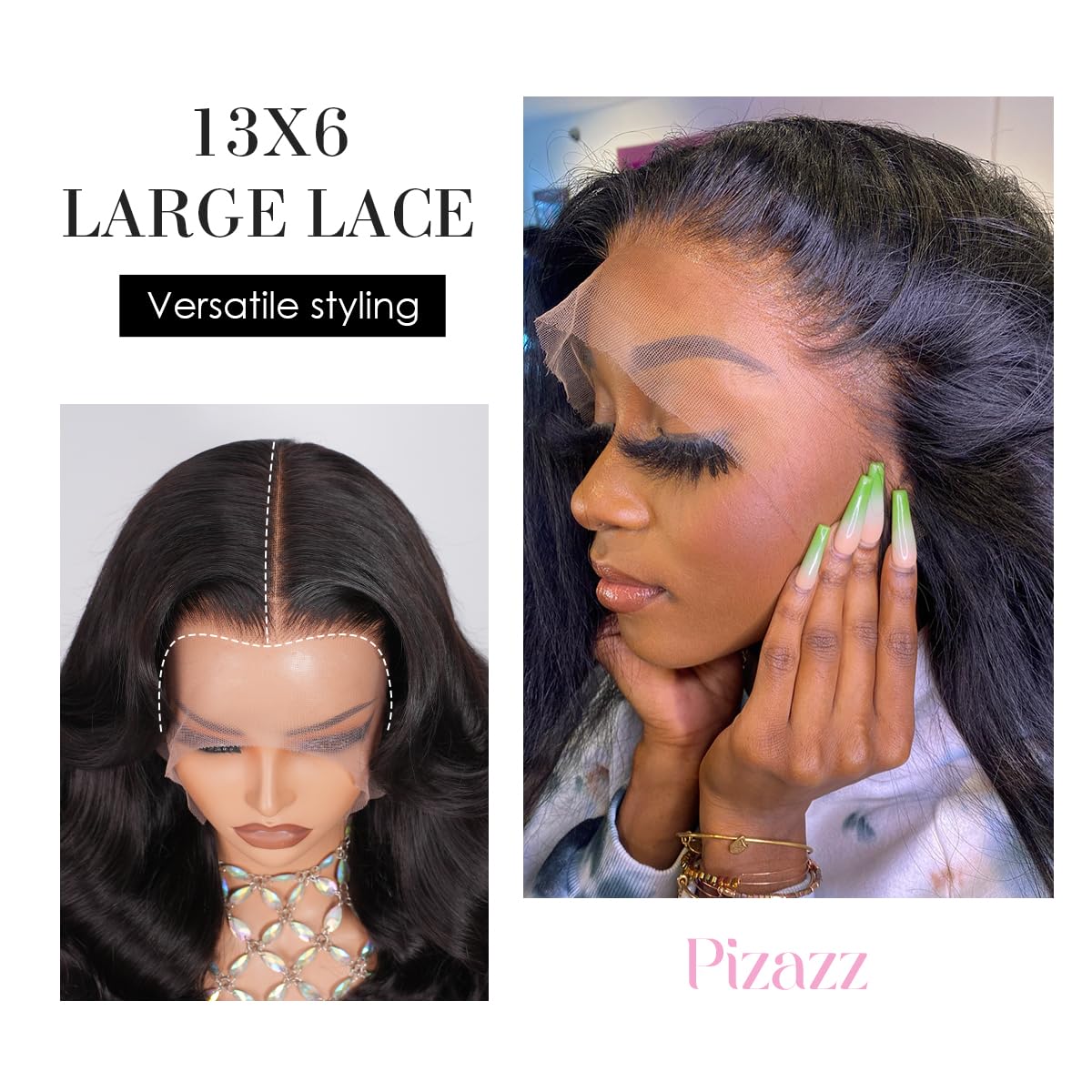 Luxurious 13X6 Body Wave Lace Front Wig - 100% Human Hair, Pre-Plucked with Bleached Knots for a Natural Look