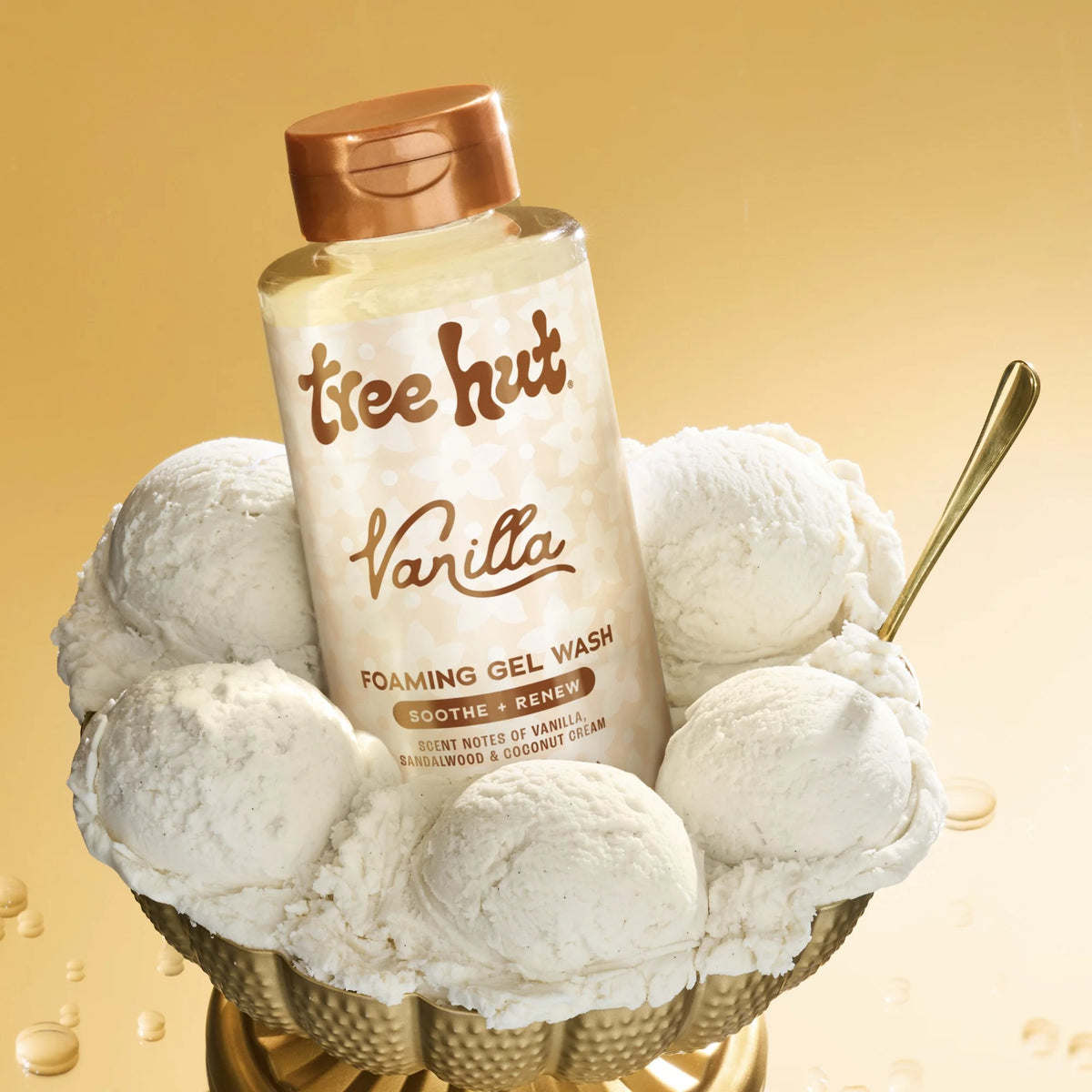 Vanilla Soothing Foaming Gel Body Wash, 18 Fl Oz