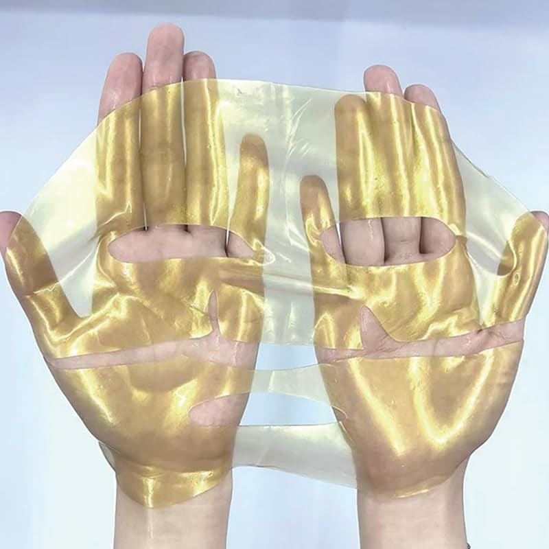 24K Gold Bio Collagen Face Mask, Hydrating Bio Collagen Mask Overnight Collagen Mask Hydrating Collagen Real Deep Mask Skin (34G X2Ea)