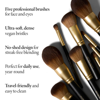 LAURA GELLER Makeup Brushes - Cruelty-Free - 05 Full Face Brush Set 5Pc