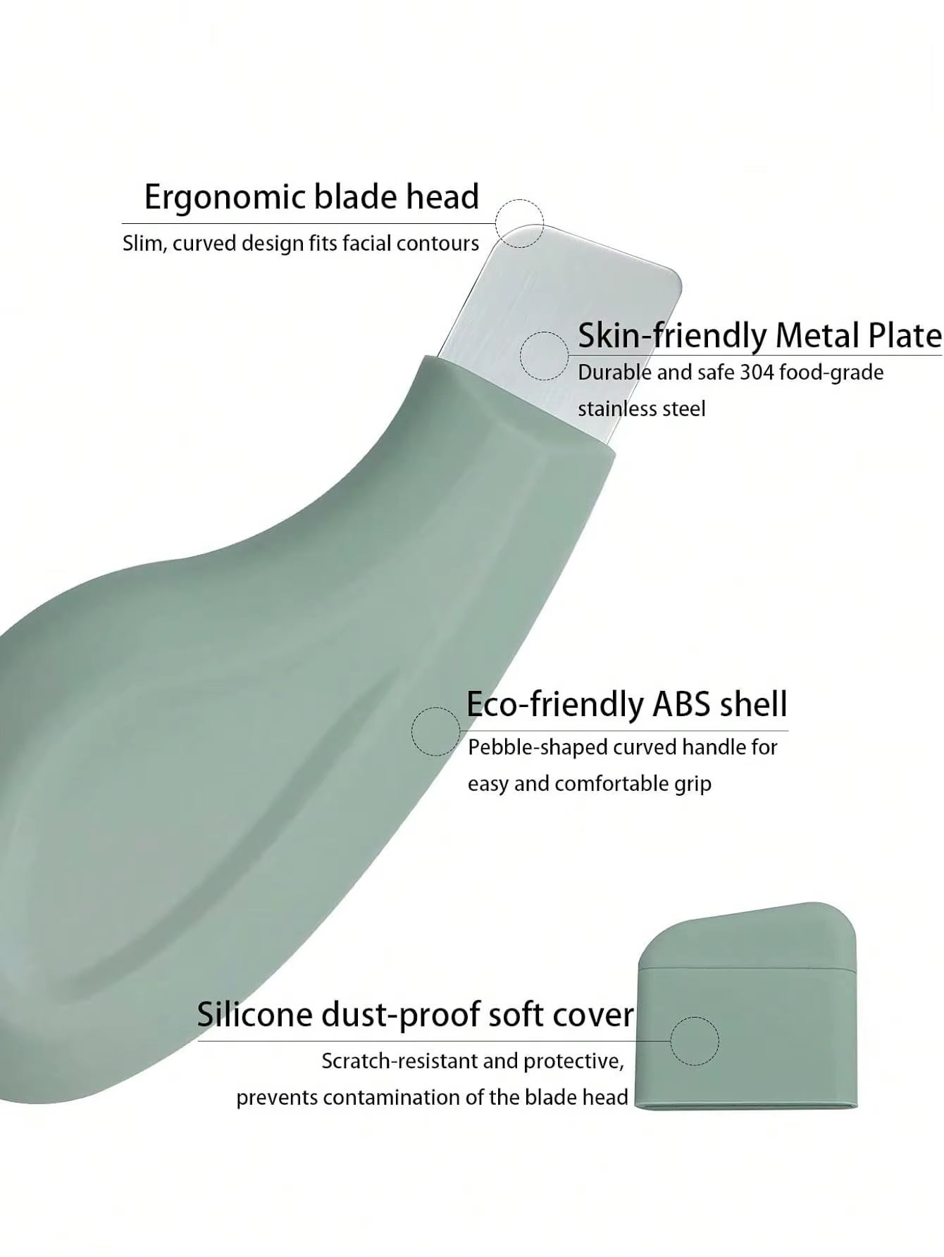 1Pc Nose Blackhead Remover Tool Gentle Facial Pore Cleanser Silicone Facial Scraper Skin Scrub Facial Scraper Skin Care Tools