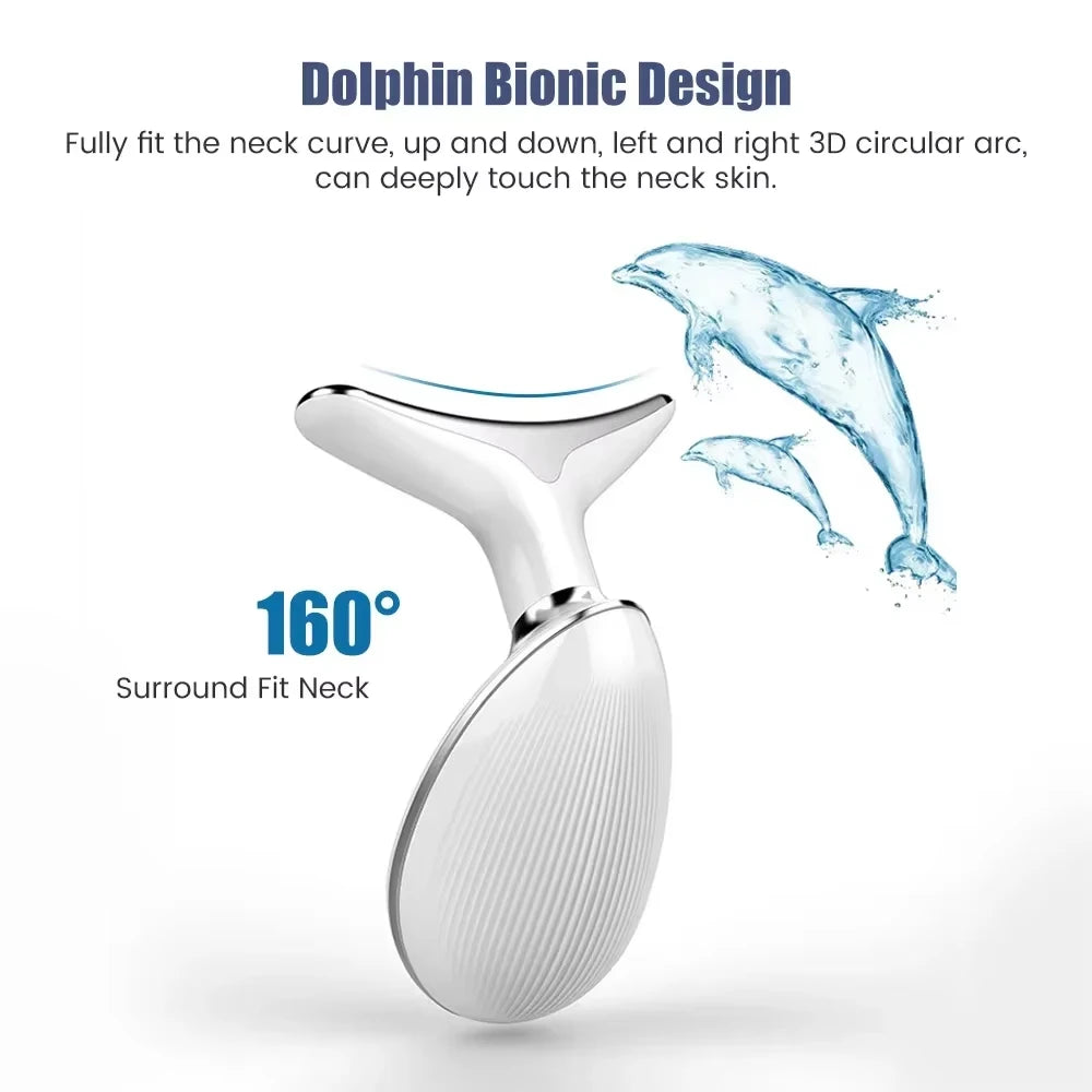 7 Colors Face Neck Massager Household Lifting and Firming Facial Electric Introduction Beauty Massage Face Care Tools 04