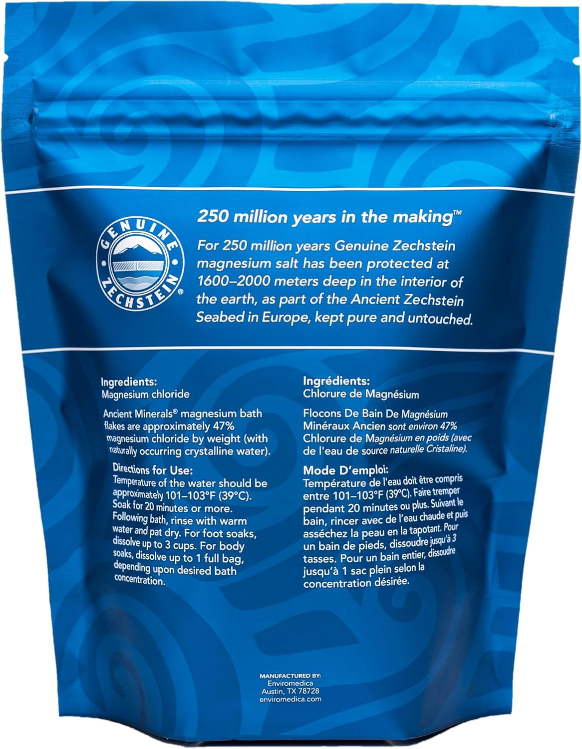 Magnesium Bath Flakes, Epsom Salt Alternative, 1.65Lb