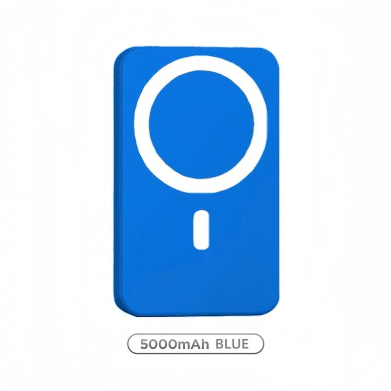 Magsafe 5000Mah Power Bank, Wireless Portable Charger, Fast Charging Magsafe Battery Pack for Iphone 17/16/15/14/13/12/Plus/Pro Max, Compact Device Smartphone Chargeable