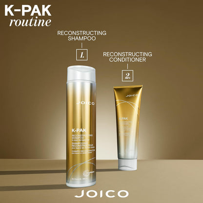 Joico K-PAK Daily Reconstructing Shampoo | for Damaged Hair | Repair Damage & Prevent Breakage | Double Hair Strength | Boost Shine | with Keratin & Guajava Fruit Extract