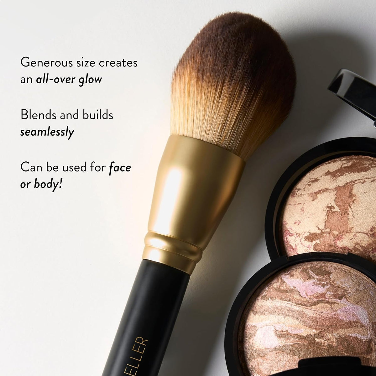 LAURA GELLER Makeup Brushes - Cruelty-Free - 05 Full Face Brush Set 5Pc