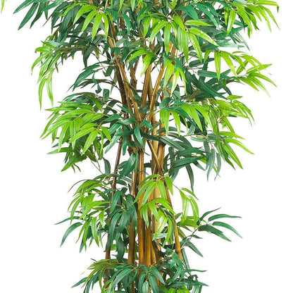 6 Ft. Artificial Curved-Trunk Bamboo Silk Tree