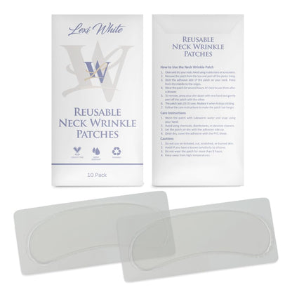 Reusable Neck Wrinkle Patches 10Pcs, anti Wrinkle Patches, Face Tape for Wrinkles Overnight, Silicone Neck Patches, Silicone Wrinkle Patches for Neck Overnight, Silicone Patches for Wrinkles