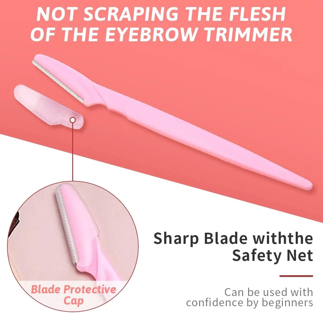 9Pcs Razors Women,Dermaplaning Blades for Face,Face Razors for Women,Dermaplaning Blades, Womens Razors,Facial Razors for Women (3Blue+3Pink+3Yellow)