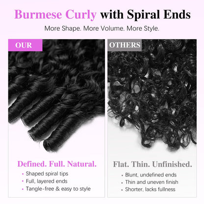 7X6 Burmese Curly Glueless Wigs Human Hair Pre Plucked Pre Cut 250% Density Drawstring Wig for Black Women 7X6 HD Lace Front Wigs Human Hair Glueless Wear and Go Natural Color 24 Inch