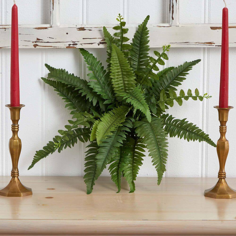Indoor 14 In. Boston Fern Artificial Plant (Set of 6)