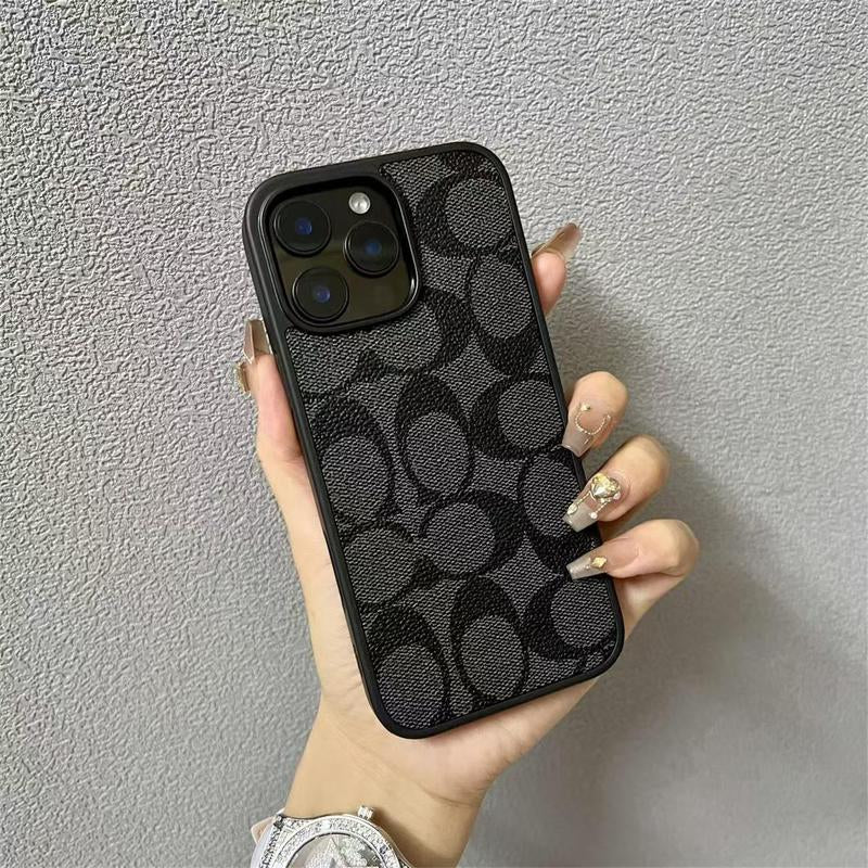 Suitable for Iphone 17，16, 15, 14, 13, 12, 11 Pro Max, High-End Leather Pattern Phone Case, Iphone 16 Plus, 15 plus Leather Phone Case for Both Boys and Girls, Shockproof Phone Case