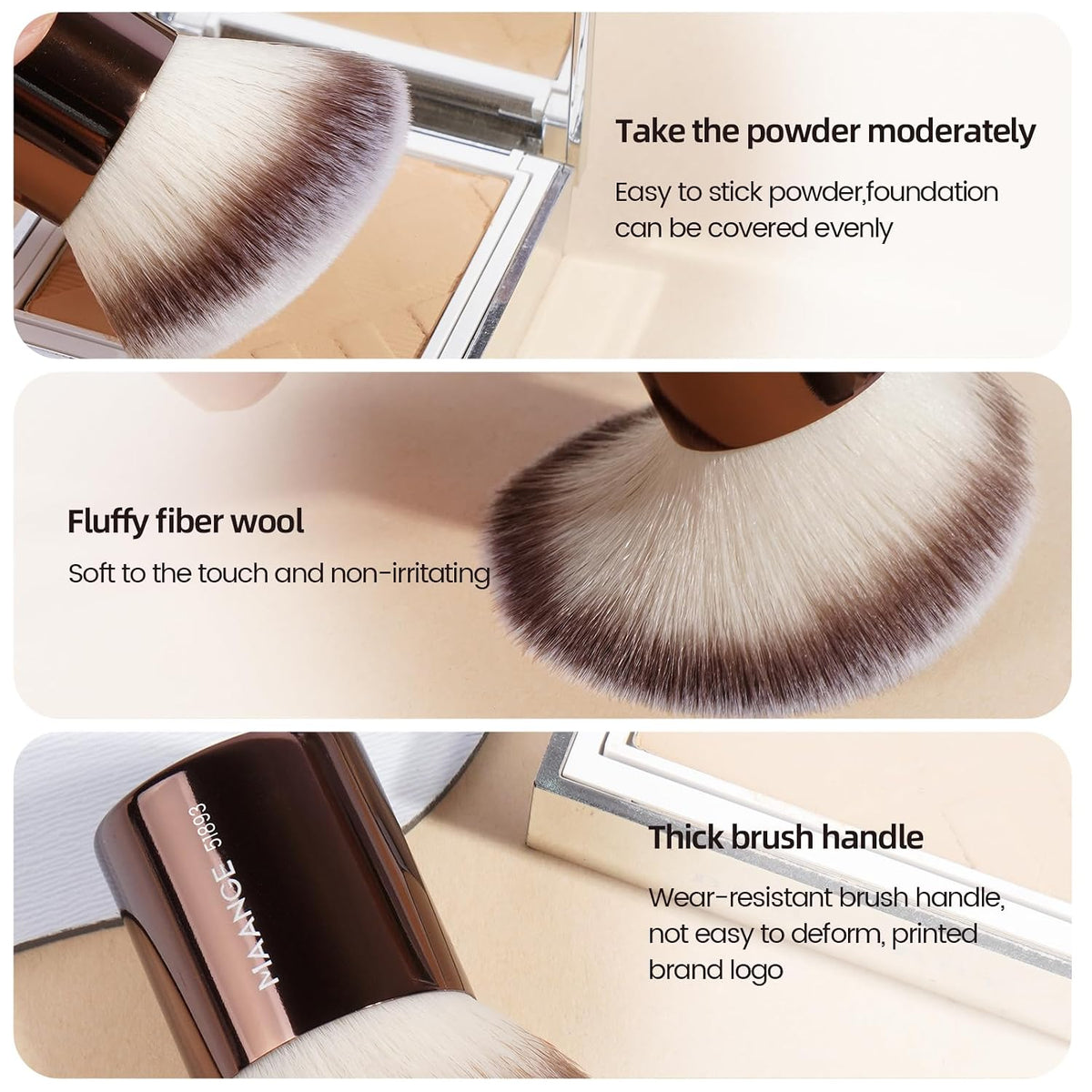 20 Pcs Makeup Brushes with Gift Box, Double-End Multi-Functional Makeup Brushes for Blending Liquid Powder Concealer Cream Blush Buffe,Coffeebrown