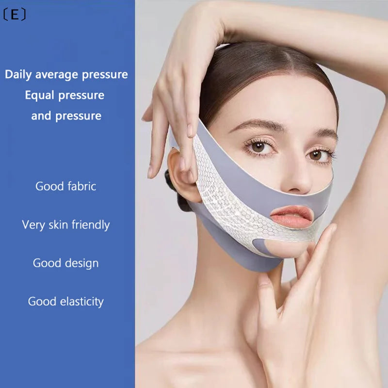〔E〕Face-Lift with Sleep Face V Shape Facial Slimming Bandage Relaxation Shape Lift Reduce Double Chin Face Thinning Band Massage