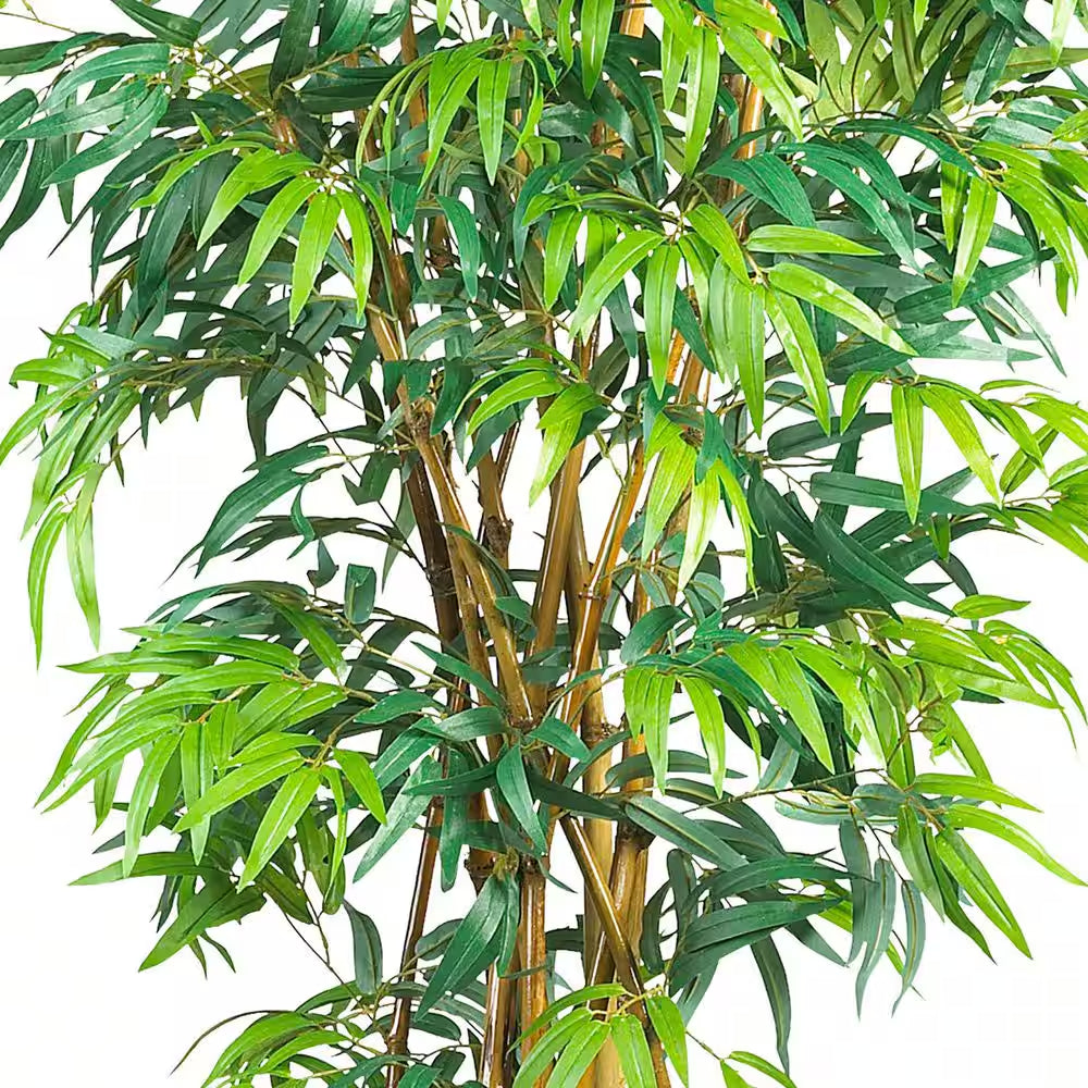 6 Ft. Artificial Curved-Trunk Bamboo Silk Tree