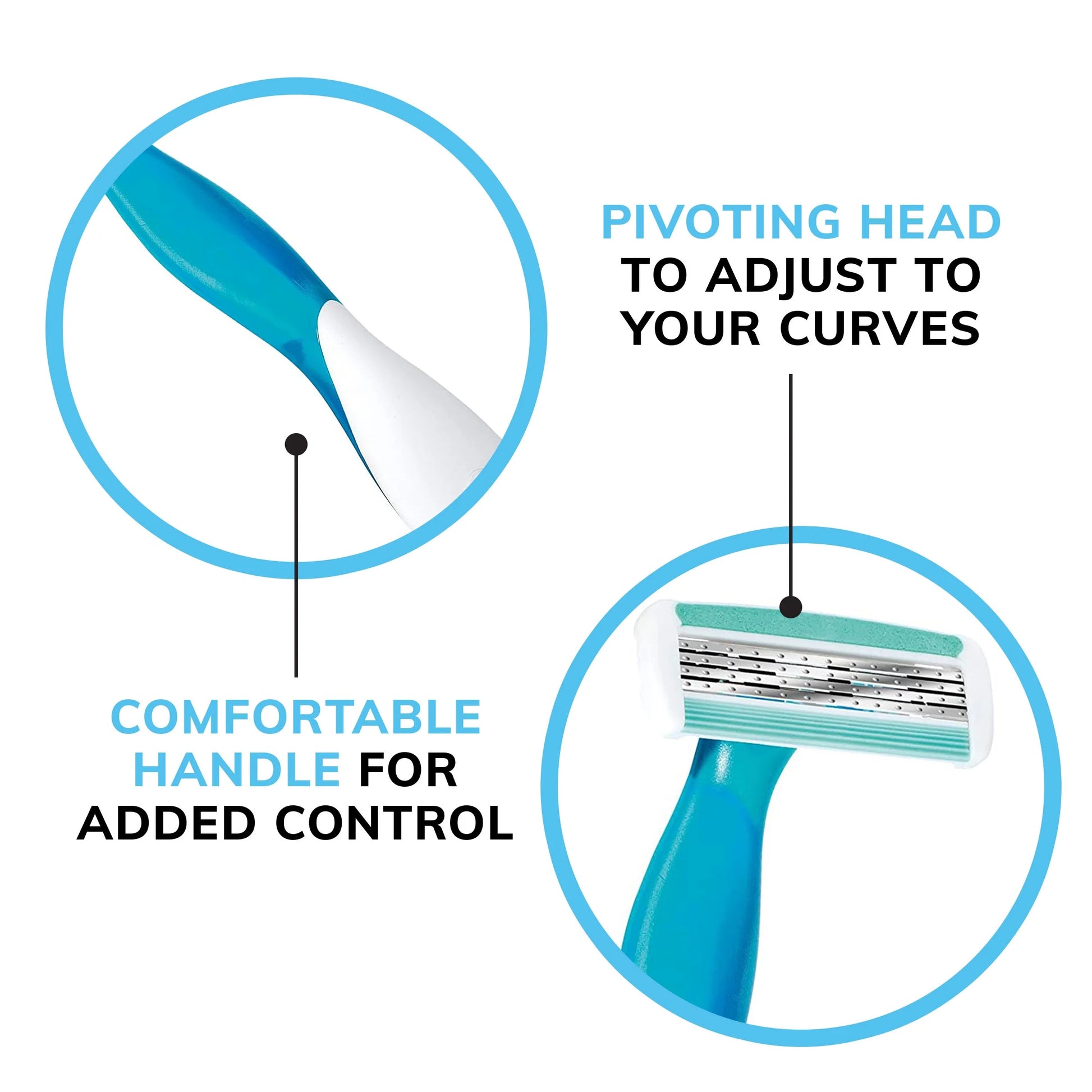 Comfort Women'S Disposable Razors, 4-Blade, 10 Count