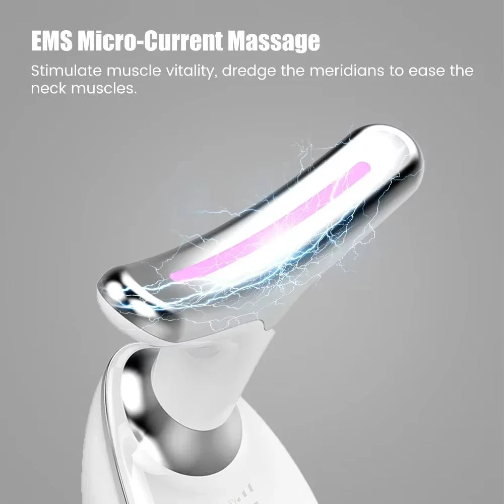 7 Colors Face Neck Massager Household Lifting and Firming Facial Electric Introduction Beauty Massage Face Care Tools 04