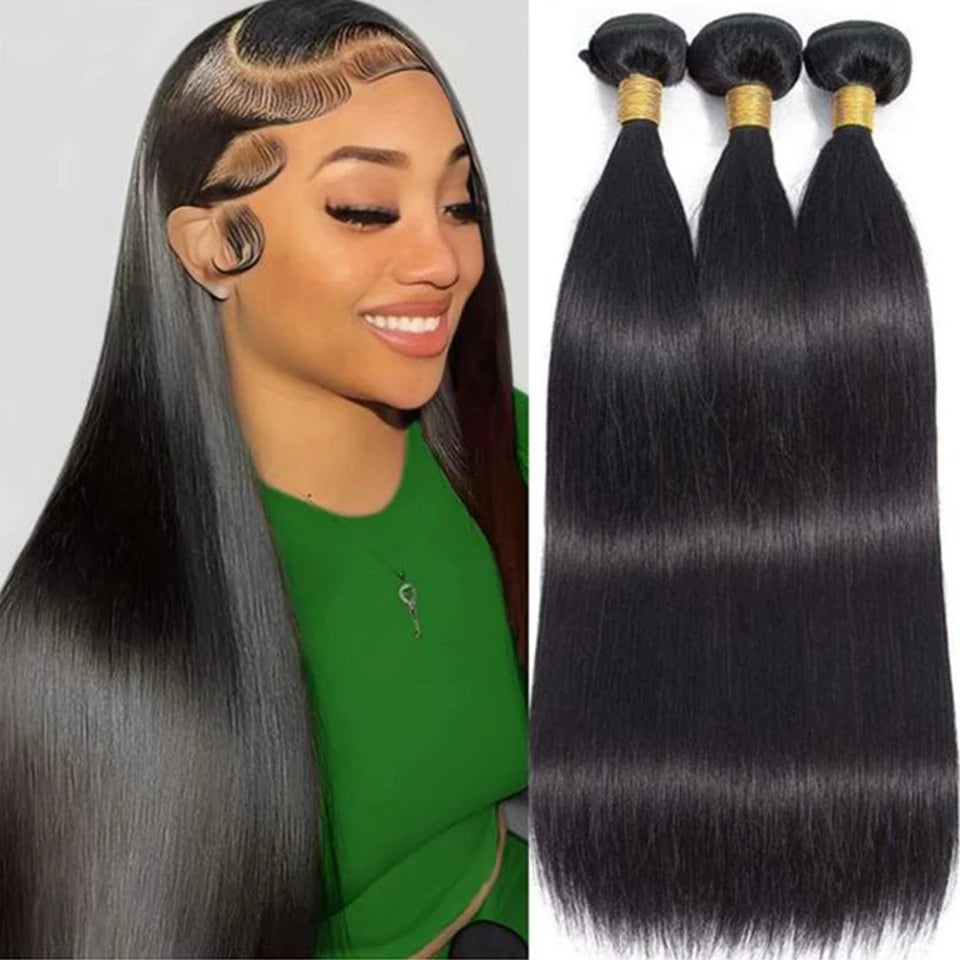 Malaysia Straight Human Hair Bundles 1/3/4 Pcs Hair Bundles Remy Bundles Human Hair Bone Straight Human Hair Extension